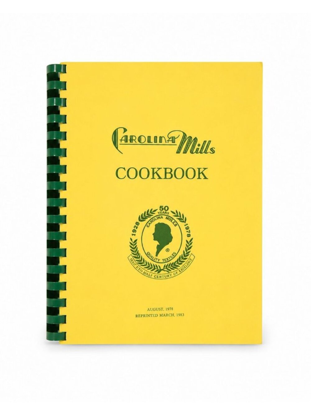Vintage Cookbook Carolina Mills 1983 Cookbook Knitting Mill North Carolina Appal